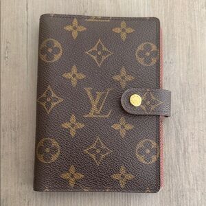 Louis Vuitton PM Monogram Agenda w/ Rings, Original LV Ruler